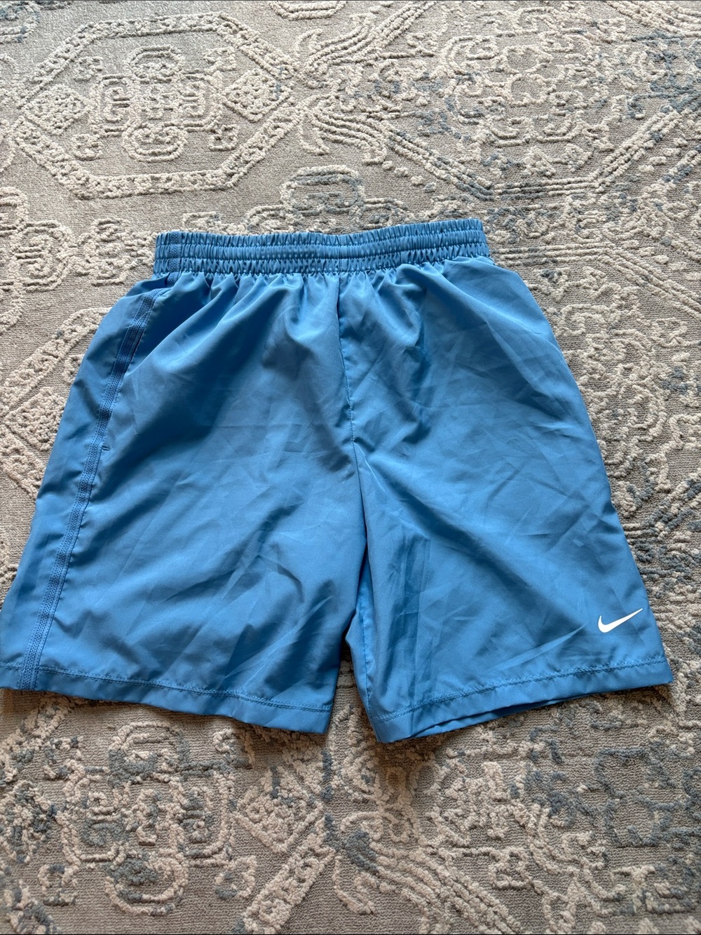 Boys Nike Light Blue athletic Shorts